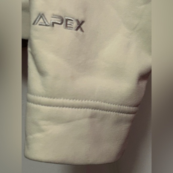 The North Face Apex Womens S Jacket cream gray full zip outdoors cozy hiking - Picture 11 of 16